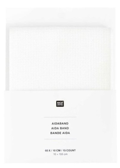 Aidaband weiss, 10x155